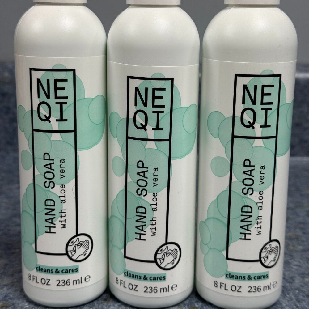 NEQI Hand Soap 8fl oz LOT OF 3 NEW!!